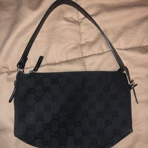 Gucci Monogram Pochette Black